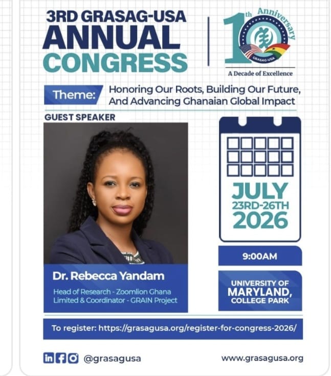 Poster for the 3rd GRASAG-USA Annual Congress